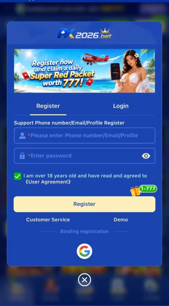 pk2026bet Login